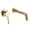Brushed Gold, variant on sumerain Wall Mounted Bathroom Sink Faucet Lavatory Faucet Chrome Finish, Left-Handed Design