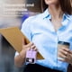 thumbnail image 2 of Samsung Galaxy Z Flip 3 Case with Built-in Screen Protector and Ring Holder Purple, 2 of 4