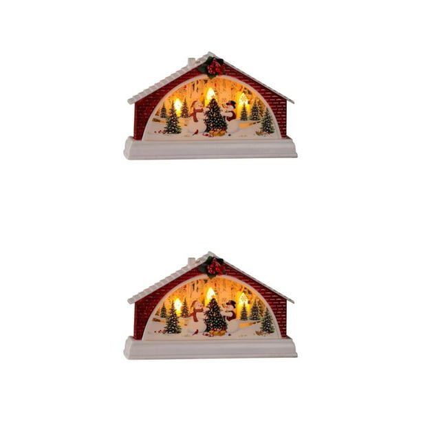 Advancent Christmas Candle Tea Light Home Decoration for Xmas Muñeco de nieve 2Conjunto