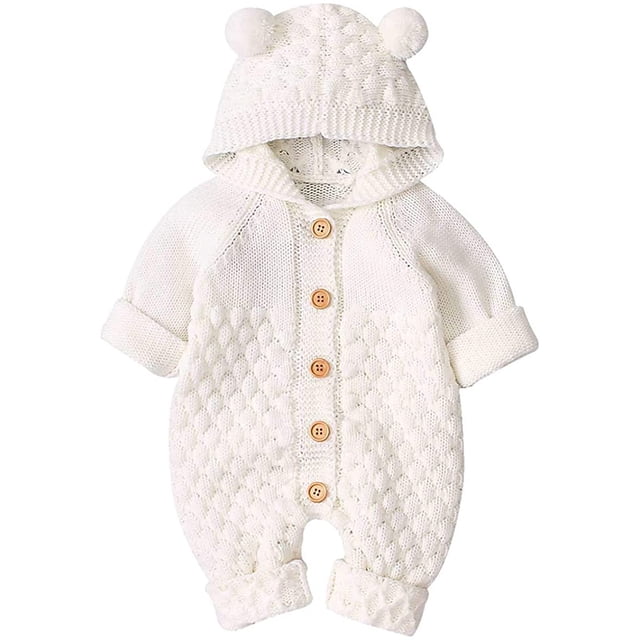 Pelele con capucha para niña recién nacida, mono de una pieza, prendas de vestir exteriores Adepaton LL-1956-1