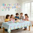 thumbnail image 5 of 140Pcs Easter Decorations Set - Easter Paper Plates & Napkins Sets, Easters Dinnerware/Tableware Sets Including Cups Straws Plastic Cutlery Disposable Tablecloth for Easter Party Decor C, 5 of 5