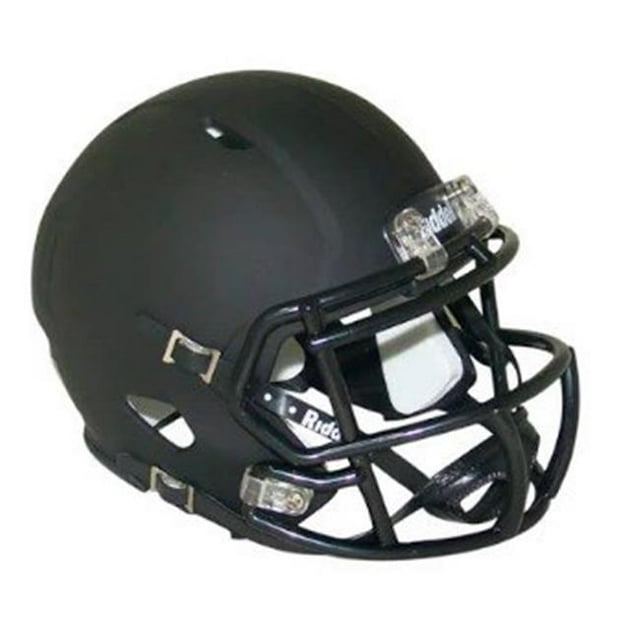 Riddell Blank Replica Mini Speed Style Matte Black with Black Parts Helmet