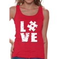 thumbnail image 1 of Awkward Styles Love Puzzle Tank Tops for Women Autism Awareness Tank Top Autism Tanks Autism Puzzle Gifts Support Autism Awareness Women's Tank Tops Autistic Spectrum Awareness Women's Tops, 1 of 4