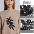 thumbnail image 4 of WHAMVOX 2Ud Parches Negros Para Ropa Con Bordado Floral Para Personalizar Vestidos, 4 of 6