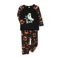 thumbnail image 1 of Pyjama d'Halloween Ensemble de Pyjamas Familiaux Assortis Tenue de Nuit Haut à Imprimé Fantôme Phosphorescent + Pantalon Ensemble, 1 of 5