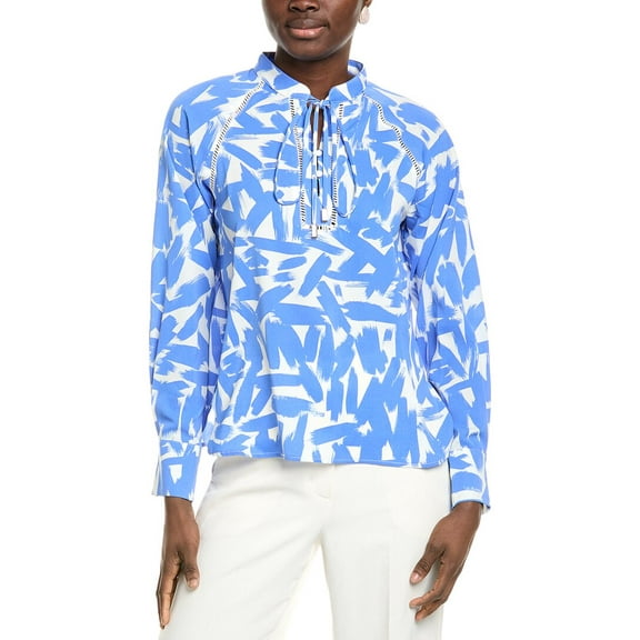 Gracia womens Tie-Neck Top, m, Blue