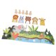 thumbnail image 4 of Juego de marionetas de dedo de animales de dibujos animados, divertidas marionetas de dedo de aventura en la jungla de fieltro para fiestas en casa para niños, 4 of 10