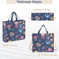 thumbnail image 6 of FORMRS Womens Corduroy Tote Bag Crossbody Shoulder Handbag with Pocket, Pink Jellyfish, 6 of 7