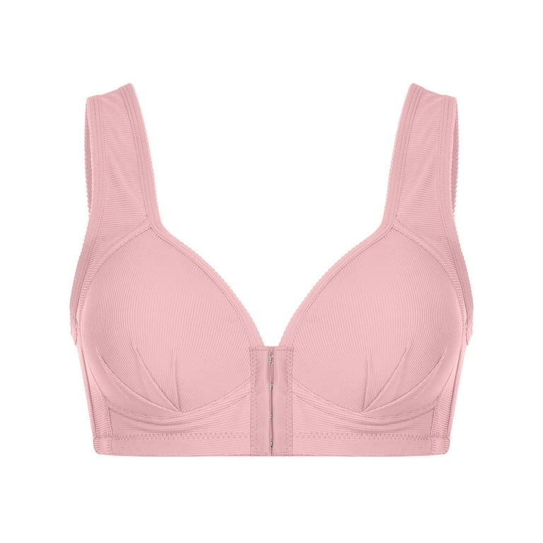 Women's Cotton Special Post-Surgery Plus Size Front-Close Hook Bra with  Flex Back (36BC, khiki&Nude&Pink) at  Women's Clothing store