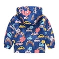 thumbnail image 5 of Zanarzt Raincoat for Toddler Toddler Rain Jacket Kids Cartoon Windbreaker Coat Baby Zip Hooded Outerwear Fall Spring Raincoat Navy,2-3 Years, 5 of 9