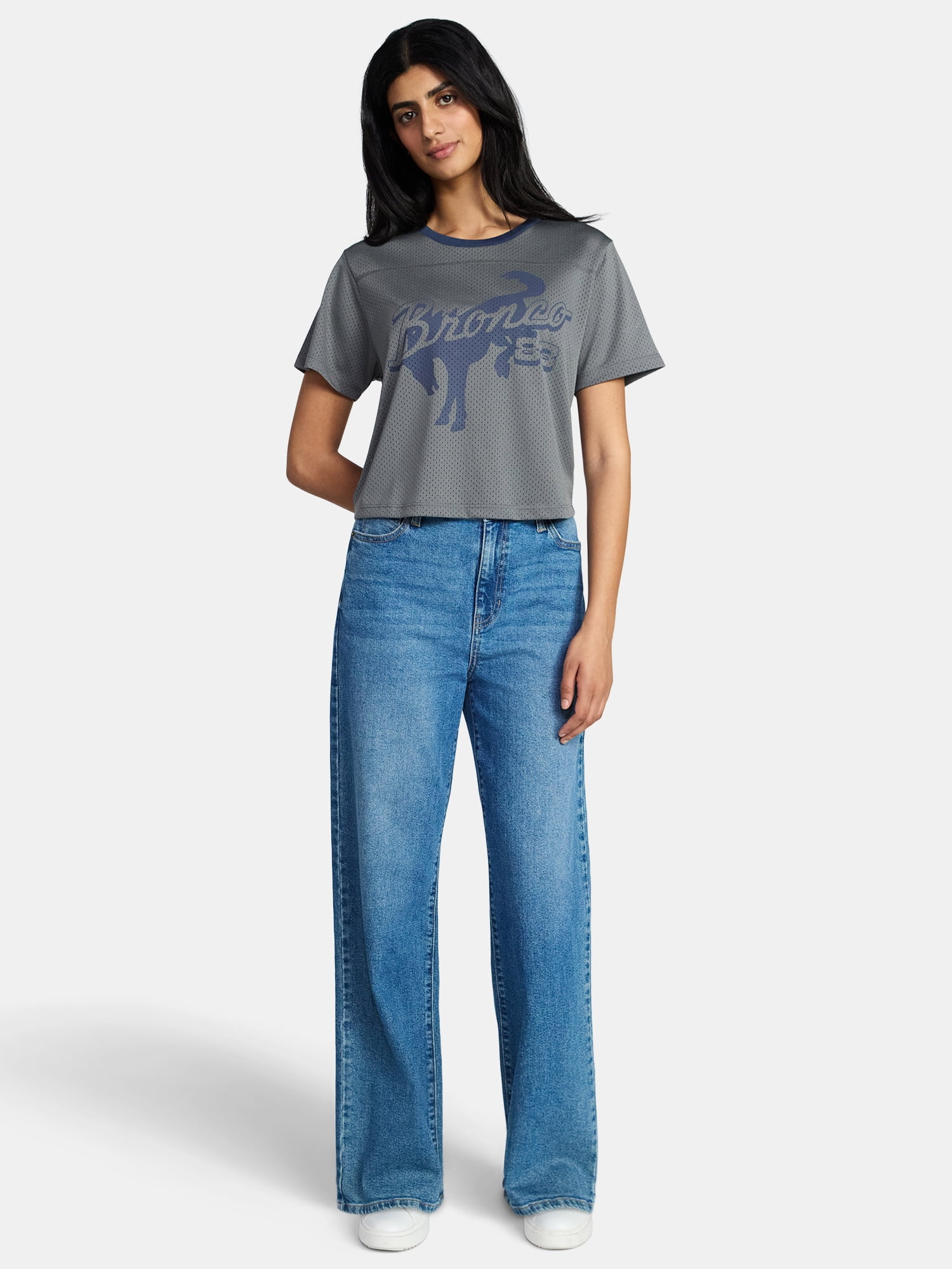 Ford Bronco Women's Graphic Jersey with Short Sleeves, Sizes XXS-XXL