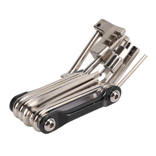 Outil de Réparation de Vélo, Outil de Réparation Multiple pour Bicyclette Opérations Quotidiennes 11 en 1 pour Outils d'Entretien Ménager Bleu,Noir