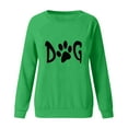 thumbnail image 2 of DDAPJ pyju Dog Mama Sweatshirt for Women ,Long Sleeve Pet Lover Crewneck Tunic Tops Cute Paw Graphic Pullover Sweatshirts Teen Girls Birthday Gifts, 2 of 3