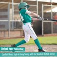 thumbnail image 2 of JASGOOD Baseball Belt and Socks Combo Set for Youth Adult Breathable Softball Socks and Adjustable Elastic Belt, 2 of 7