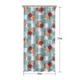 thumbnail image 5 of Pioneer Flower Floral Print Pattern Shower Curtain 36"x72", Bathroom Decorative Shower Curtain Set with 12 Hooks, Waterproof Washable, 5 of 6