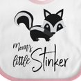 thumbnail image 4 of Inktastic Mom's Little Stinker Boys or Girls Baby Bib, 4 of 4