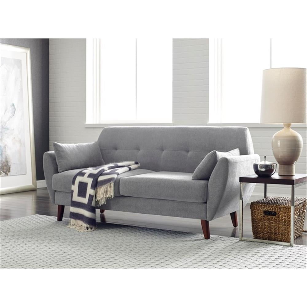 Serta Artesia Collection 61" Loveseat in Smoke Gray