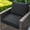 24 X 24 Gray, variant on Outdoor Chair Cushions Patio Furniture - 22 x 22 Inch Deep Seat & Pillow Rain-Proof Cover Removable with Ties for Wicker Sofa Couch Sunbrella Outside Green Floral