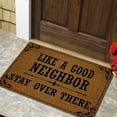 thumbnail image 2 of Funny Letter Doormat Good Neighbor Mat Funny Door Mats Outdoor Super Absorbent Quick Drying, Machine Washable Rug for Entryway Indoor for Entrance Front Door Outdoor Entrance Porch, 24x16IN, 2 of 6