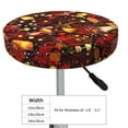 thumbnail image 4 of Fotbe Warm Plants and Mushrooms Stool Covers Round,Waterproof Round Bar Stool Covers Bar Chair Covers Washable Stool Cushion Slipcover for 12-14 Inch Chair-13 inch, 4 of 7