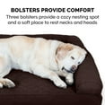 thumbnail image 5 of FurHaven Pet Products Quilted Pillow Sofa Pet Bed for Dogs & Cats - Coffee, Jumbo, 5 of 8