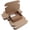 Brown -20PCS, variant on Yellow Corrugated Cardboard Gift Box with Lid