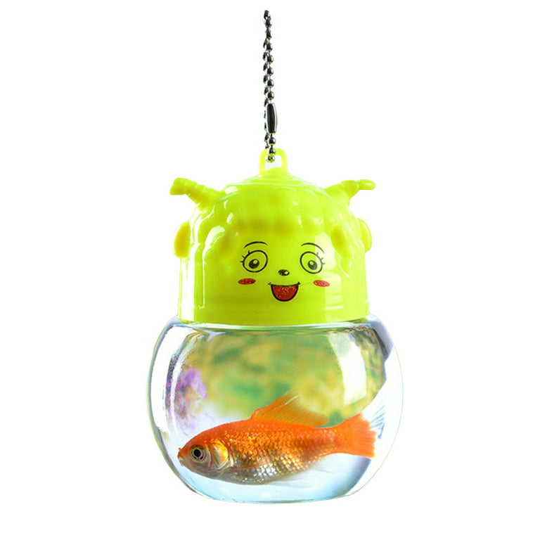 YEUHTLL Portable Fish Tank Handheld Plastic Mini Aquarium