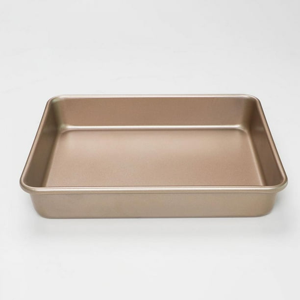 9 11 13inchbakeware Rectangular Cake Pan Baking Pans For Kitchen Nonstick Golden Walmart Com Walmart Com