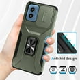 thumbnail image 4 of Allytech Rugged Case for Motorola G Stylus 5G (2024), [Slide Camera Cover] [360° Rotating Kickstand] [Military Protection] [Magnetic Car Mount] Non-Slip Anti-Scratch Shockproof Heavy Duty Case - Green, 4 of 8