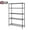 Black, variant on Hyper Tough Heavy-Duty 5-Tier Wire Shelving Rack, 3000 lb Capacity, Black Finish