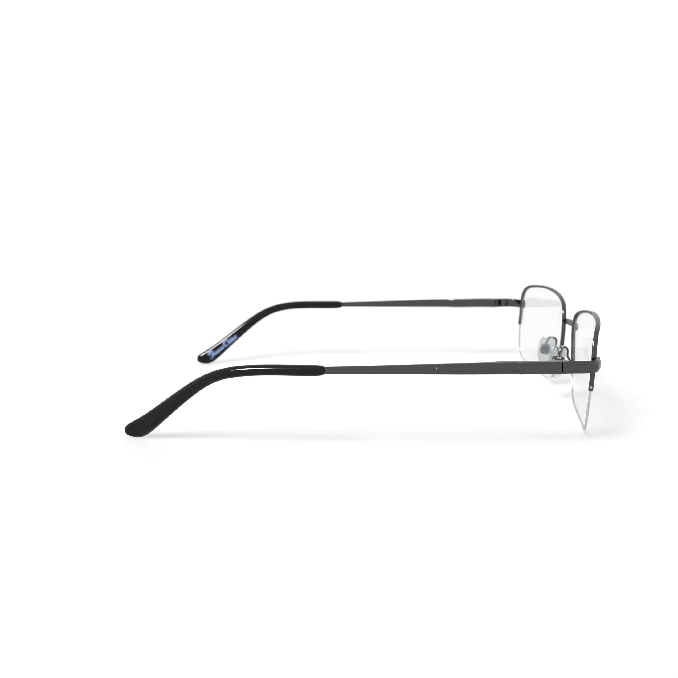 Wrangler Men's W128 Rectangular Prescription Eyeglasses with Case