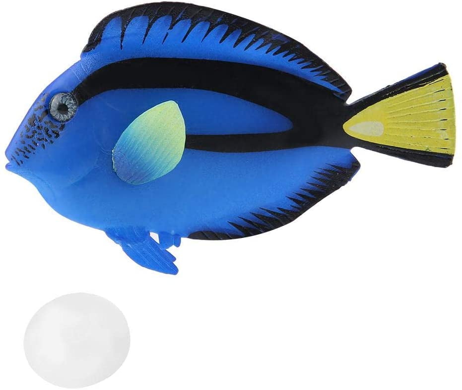 Fish tank floating fake tropical fish luminous silicone fish realistic