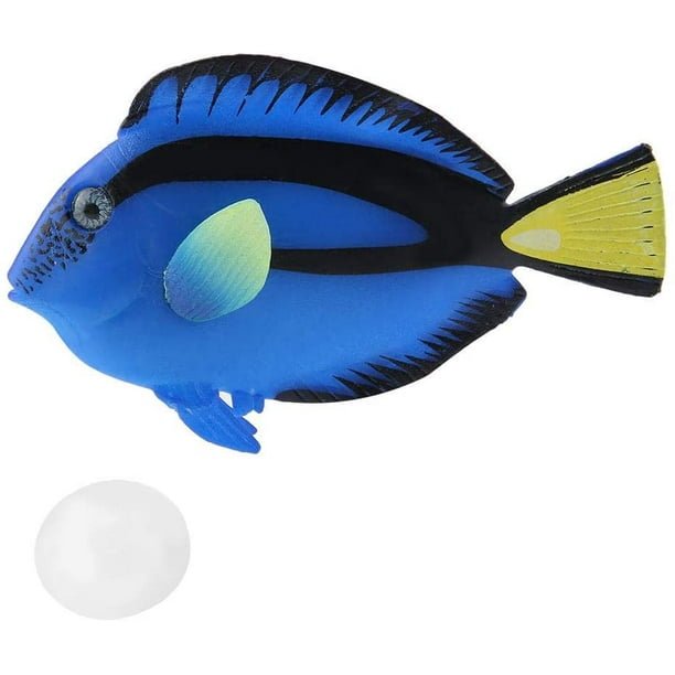 Fish tank floating fake tropical fish luminous silicone fish realistic moving fish ornaments