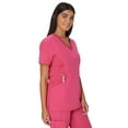 thumbnail image 3 of Hanes Womens Scrubs Healthcare Top, Comfort Fit Moisture-Wicking Stretch Scrubs for Women, 3 of 8