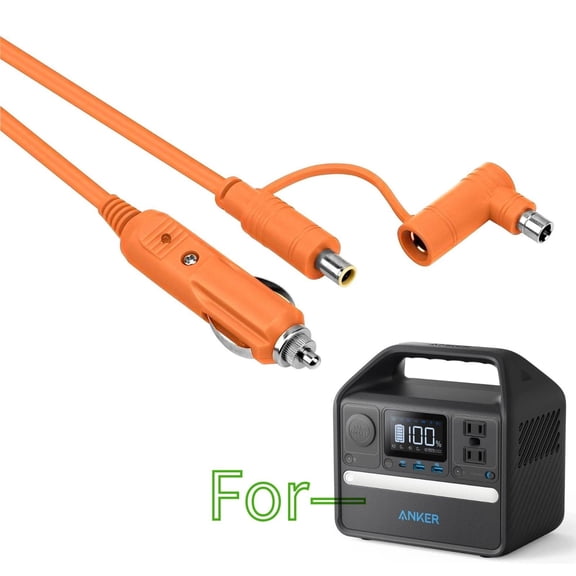 K-MAINS 12V/24V Car Charger Cable DC7909/8020 14AWG Comaptible With Anker 521 535 555 Powerhouse