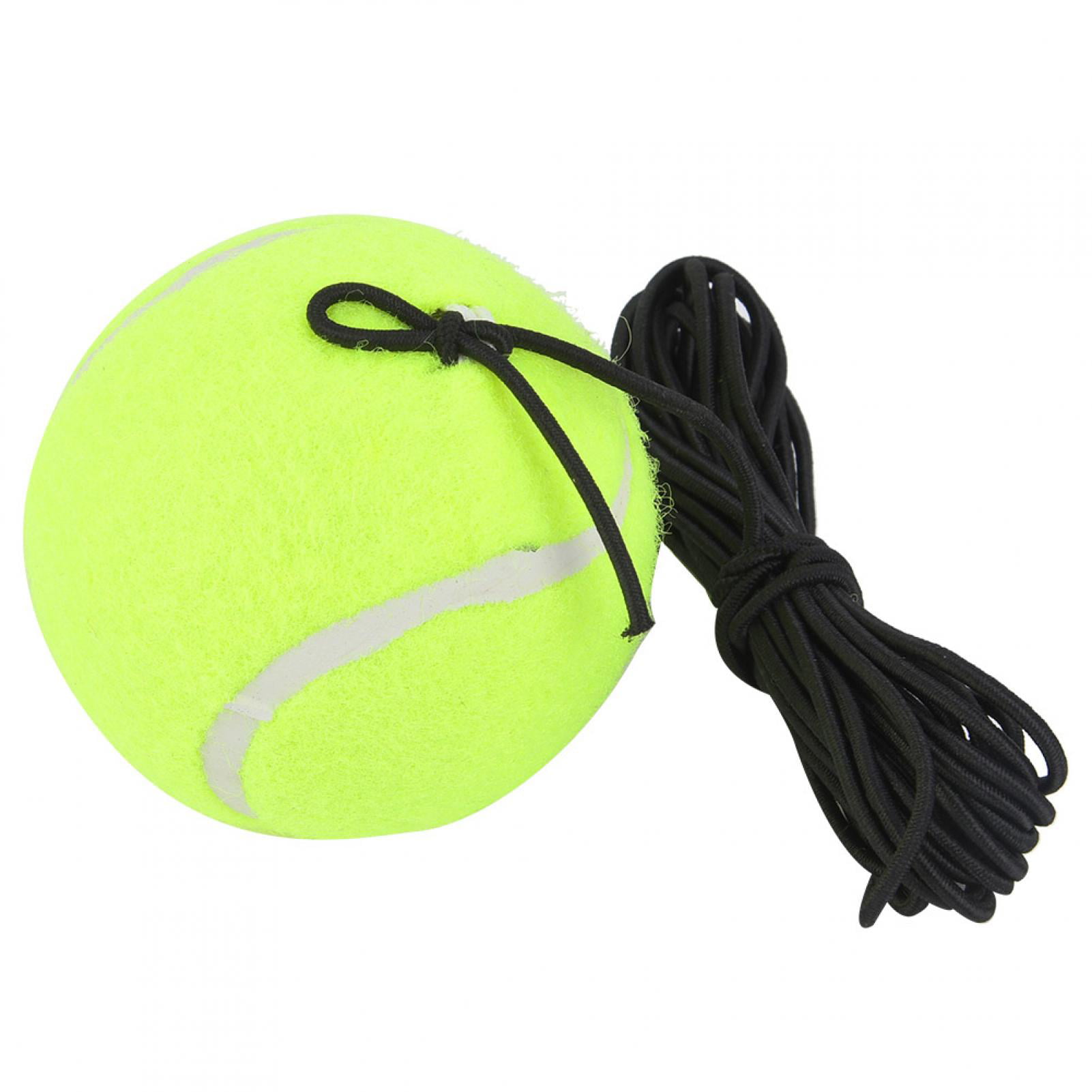 Tennis Ball Back Base Trainer w/ Rubber Elastic Rope for Single Person Practice 