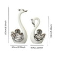 thumbnail image 4 of Figura de escritorio,Estatuas,artesanías,objetos de colección,escritorio,oficina,Escultura de cisne,Escultura de cisne para decoración del hogar,obra de arte artesanal,Figura decorativa de, 4 of 8