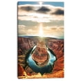 thumbnail image 2 of Horseshoe Bend At Sunset - Oversized Landscape Canvas Art, 2 of 3