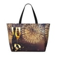 thumbnail image 2 of Gaeub Happy New Year Beach Travel Bag, Multi-Pocket Beach Bag, Summer Vacation Bag, Beach Essentials Tote, 2 of 7