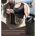 thumbnail image 7 of VASLANDA Mens Compression Shirt Slimming Body Shaper Vest Zipper Waist Trainer Workout Tank Tops Back Support Undershirts, 7 of 7