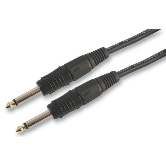 PULSE - 6.35mm (1/4") Mono Jack to Jack Guitar Lead, 10m Black