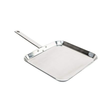 

Chef s Secret T304 High-Quality Stainless-Steel 11-Inch Square Griddle Ideal for Grilling and Presenting Your Favorite Creations