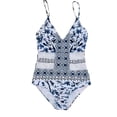 thumbnail image 3 of ICHUANYI Clearance Womens One Piece Monokini Swimwear Bikini Beach Bathing Suit Padded Beachwear(White, S) Ichuanyi Ichuanyi, 3 of 5