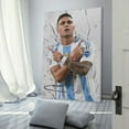 thumbnail image 3 of Lautaro Martinez Canvas Poster Poster Cool Artworks Painting Wall Art Canvas Prints Hanging Picture Home Decor Posters Gift 24x36inch(60x90cm), 3 of 6