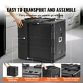 thumbnail image 3 of VEVOR Insulated Food Pan Carrier, 82 Qt Hot Box for Catering, LLDPE Food Box Carrier with Double Buckles, Front Loading Food Warmer with Handles,Stackable End Loader, 3 of 10