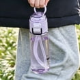 thumbnail image 5 of BiFandian 24oz Clear Sports Water Bottles with Straw & Lid Portable Spill Proof Drinking Bottles for Gym Travel Outdoor Summer, 5 of 6
