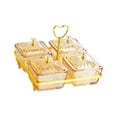 thumbnail image 2 of WeiLaiKeQi Dried Fruit Plate Nut and Candy Serving Tray for Dining Room Wedding Cookies yellow, 2 of 9