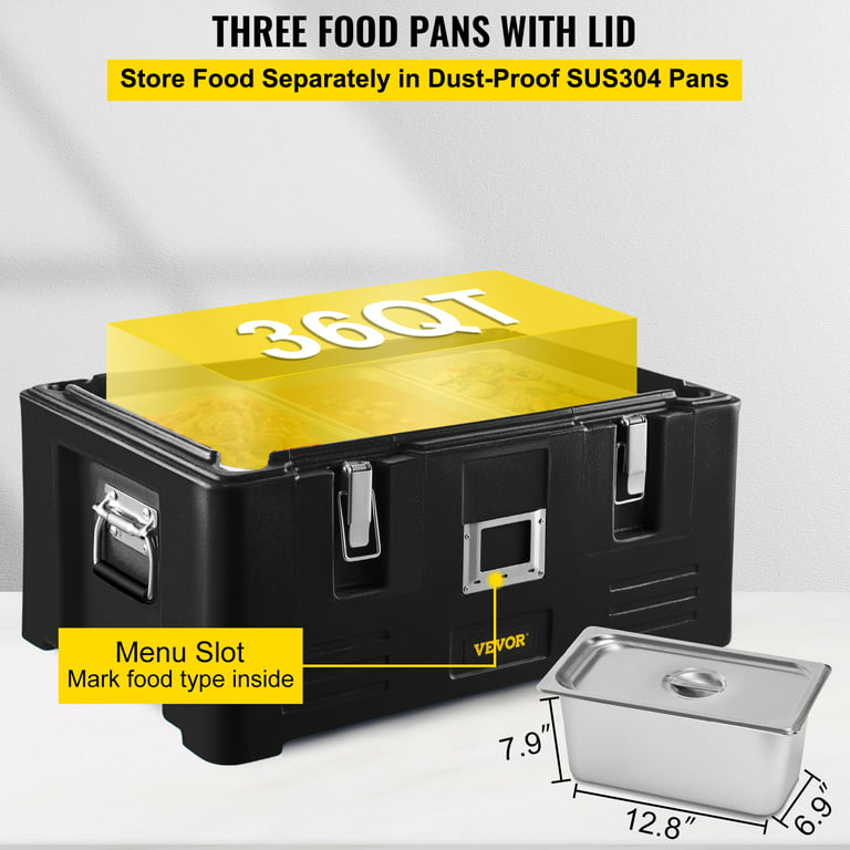 Comida caliente aislada GN Pan Carrier For Catering 90L de la caja del  transporte de la comida
