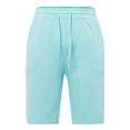 thumbnail image 5 of HCNTES Men's Cotton Linen Shorts Casual Elastic Waist Drawstring Summer Beach Shorts Sport Running Shorts(Mint Green,3XL), 5 of 5