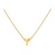 thumbnail image 1 of Un collar de oro con las iniciales de un nombre femenino de moda es un regalo para adolescentes femeninas, 1 of 5